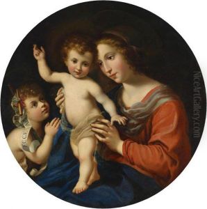 The Virgin And Child With The Infant Baptist by Carlo Dolci