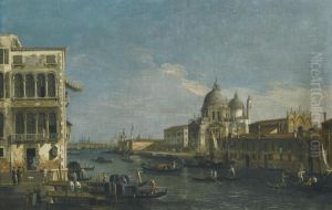 Venice, A View Of The Entrance 
To The Grand Canal, Looking East, With Santa Maria Della Salute