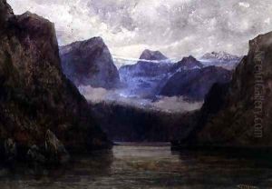Romsdal Fjord at Midnight, 1847 by William West