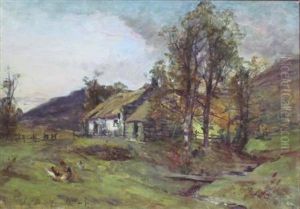 Chickens Outside A Croft