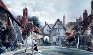 St. Johns Hospital, Canterbury, Kent by Peter de Wint