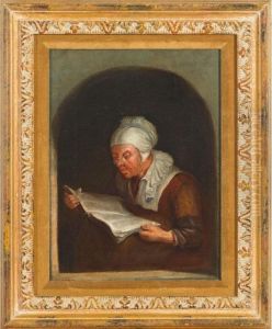 Dutch Maid Reading In A Niche