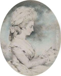 Portrait De Madame Fortescue De Profil Vers La Droite Portrait De Madame Fortescue De Profil Vers La Droite