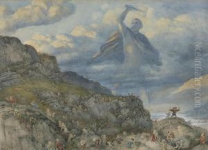The God Thor Drives The Dwarfs Out Of Scandinavia