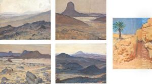 Cinq Paysages Du Hoggar by Paul Elie Dubois