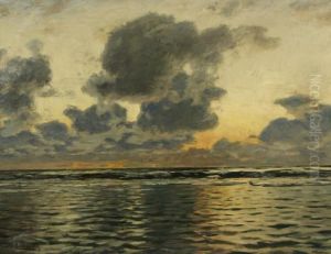 Evening At The Baltic Sea by Eugene Gustav Ducker