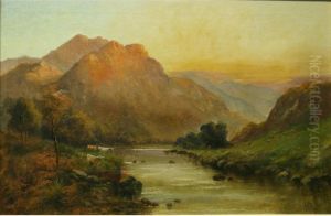 A Scottish Highland Scene by Jack Ducker