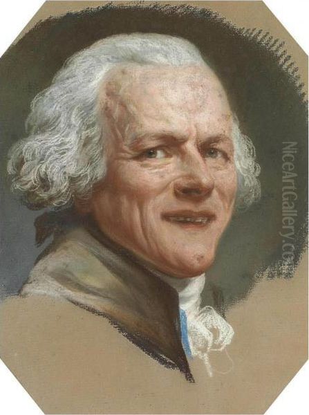 Self Portrait, Bust-length, Grinning At The Viewer - view 1