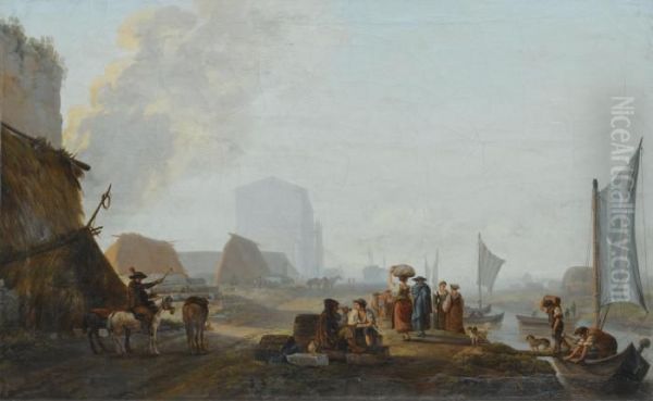 Paysage Fluvial Et Embarcation - view 1