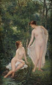 Jeunes Baigneuses by Clementine-Helene Dufau