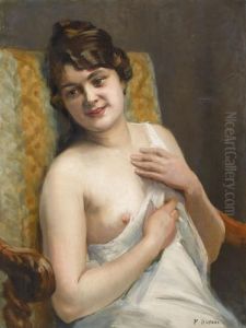 Portrat Einer Dame Im Neglige by Frederic Dufaux