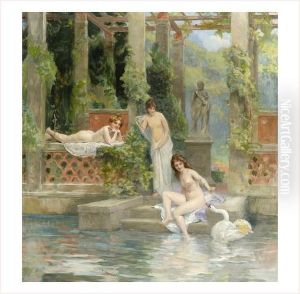 Baigneuses Et Cygne