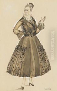 Modele De Robe Pour Paul Poiret by Raoul Dufy