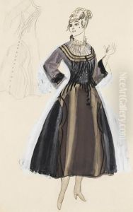 Dufy Modele De Robe Pour Paul Poiret by Raoul Dufy