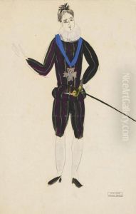Dufy Costume De Theatre With The Atelier Stamp Dufy Costume De Theatre With The Atelier Stamp