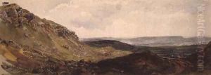 Middleham in Wensleydale by Peter de Wint
