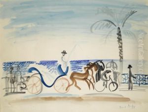 Nice, Le Fiacre Au Palmier by Raoul Dufy
