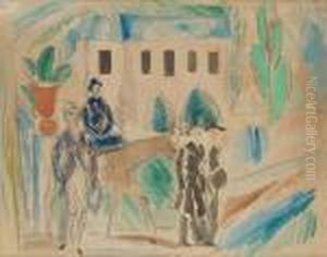 La Promenade Au Bois by Raoul Dufy