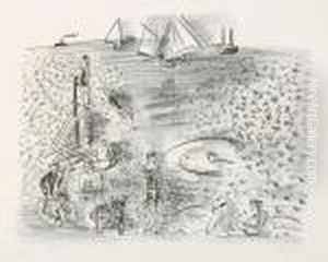 Les Plongeurs - Les Regates by Raoul Dufy