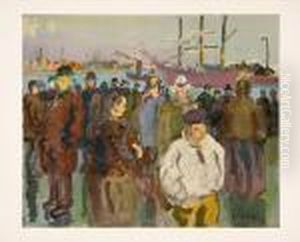 Ohne Titel (im Hafen) by Raoul Dufy