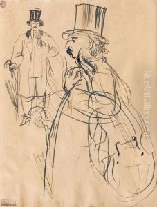 Le Musicien - Feuille D'etudes by Raoul Dufy
