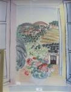 Boathouse Print by Raoul Dufy