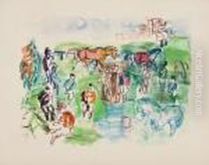 Chevaux Et Jockeys by Raoul Dufy