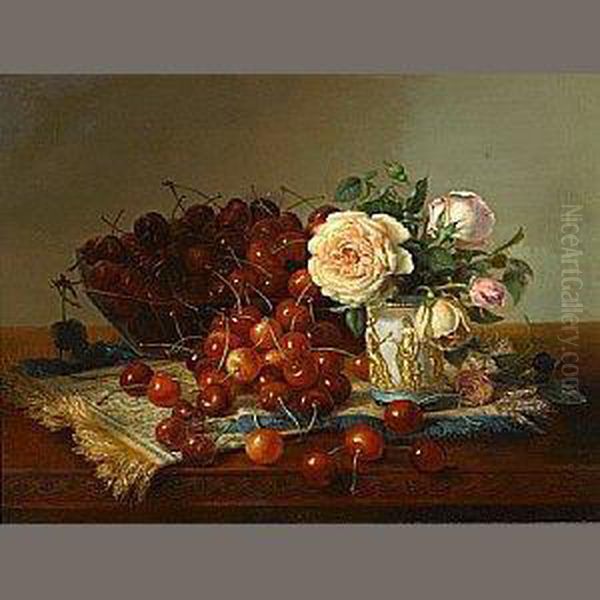 Still Life With Roses And Cherries - view 1