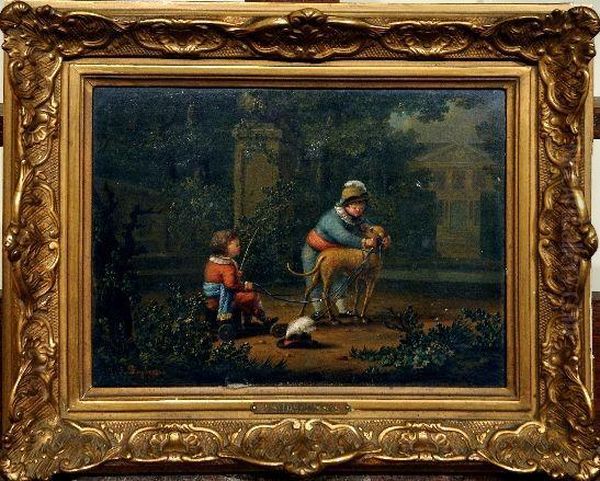 [enfant Jouant Dans Le Parc De Versailles] - view 1