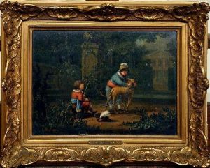[enfant Jouant Dans Le Parc De Versailles]