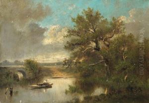 Paysage A La Barque by Jules Dupre
