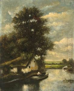 Chaumiere Au Bord Du Ruisseau Chaumiere Au Bord Du Ruisseau