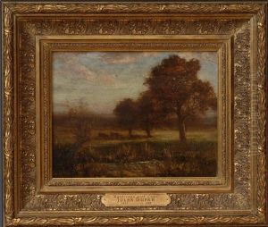 Landscape With Grazing Cows by Jules Dupre