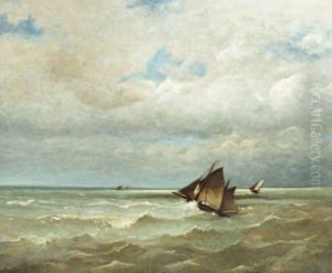 La Mer En Vue A Cayeux by Jules Dupre