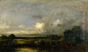 Landscape With Cow by Jules Dupre