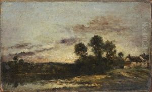 Ferme A L'oree De La Foret by Jules Dupre