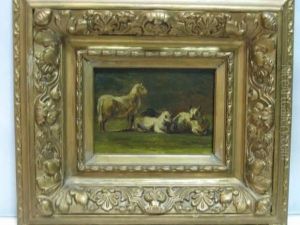 Etude De Moutons by Jules Dupre
