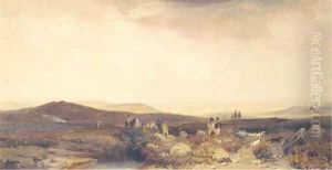 Grouse shooting on the moors by Peter de Wint