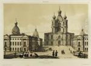 Saint Petersbourg. Couvent De Smolnoi by Andre Durand