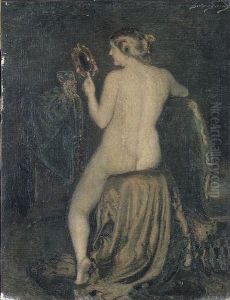 Donna Allo Specchio by Gustave Durand