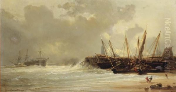 Fishing Vessels Moored On A Beach - view 1