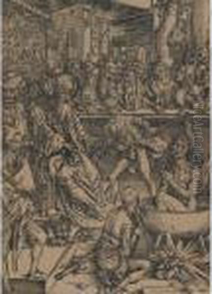 The Martyrdom Of St. John (from Apocalypse Series), 1498 [bartsch 61; Meder 164] by Albrecht Durer
