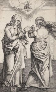 La Vierge Et L'enfant Avec Sainte Anne by Albrecht Durer