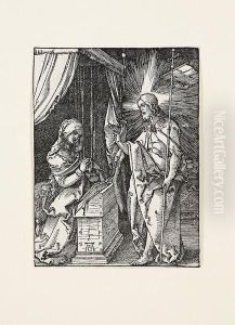 Le Christ Apparaissant A Sa Mere by Albrecht Durer