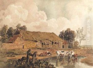 The Farm Pond by Peter de Wint