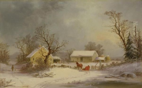 Winter-time On The Farm - view 1