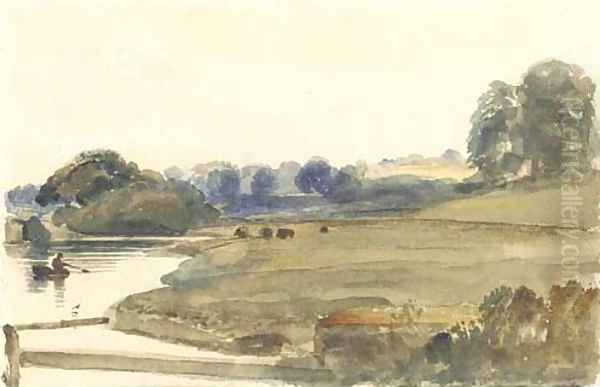 The lake at Burghley House - view 1