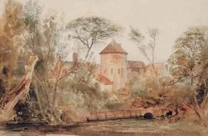 A Mill in France by Peter de Wint