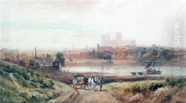 Durham Cathedral From The River - view 1