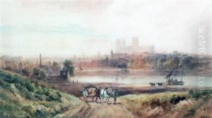 Durham Cathedral From The River by Henry Earp